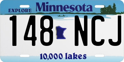 MN license plate 148NCJ