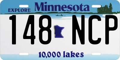 MN license plate 148NCP