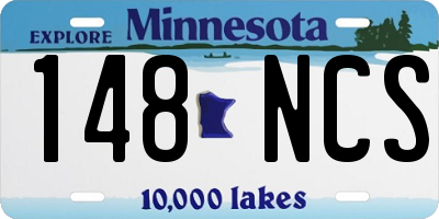 MN license plate 148NCS