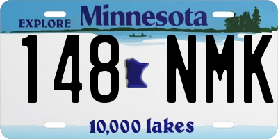 MN license plate 148NMK