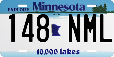 MN license plate 148NML