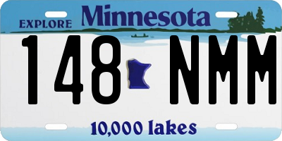 MN license plate 148NMM