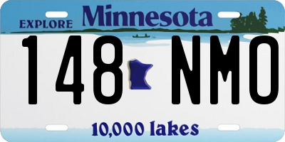 MN license plate 148NMO