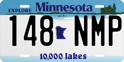 MN license plate 148NMP