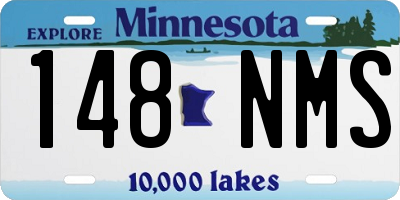 MN license plate 148NMS
