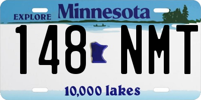 MN license plate 148NMT