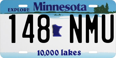 MN license plate 148NMU