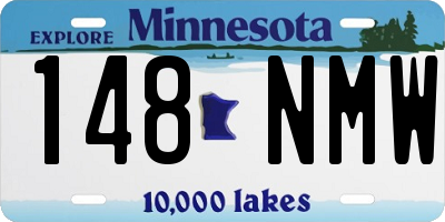 MN license plate 148NMW