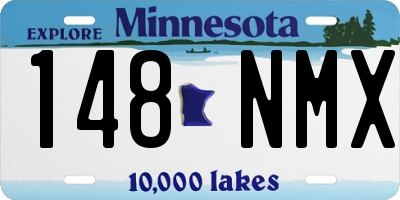 MN license plate 148NMX