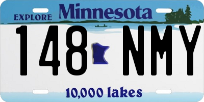 MN license plate 148NMY