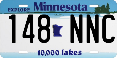 MN license plate 148NNC