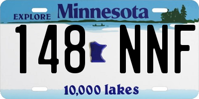 MN license plate 148NNF