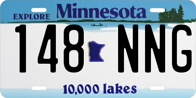 MN license plate 148NNG
