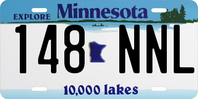 MN license plate 148NNL