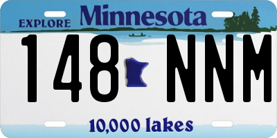 MN license plate 148NNM