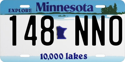 MN license plate 148NNO