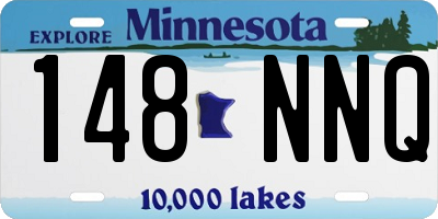 MN license plate 148NNQ