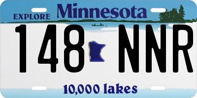 MN license plate 148NNR