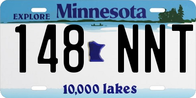 MN license plate 148NNT