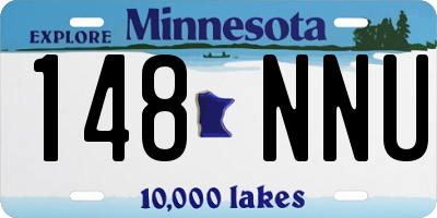 MN license plate 148NNU
