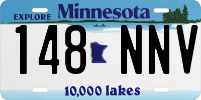 MN license plate 148NNV