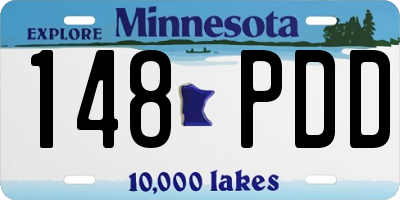 MN license plate 148PDD