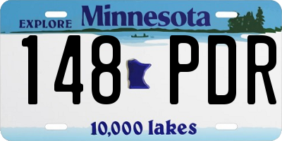 MN license plate 148PDR