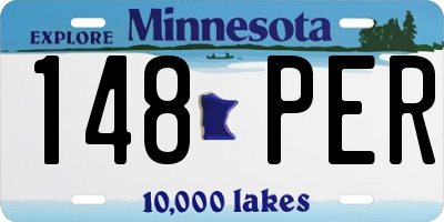 MN license plate 148PER