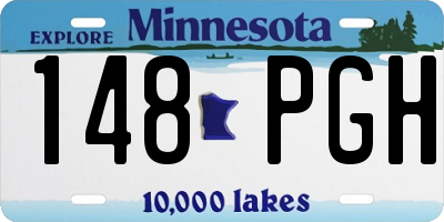MN license plate 148PGH