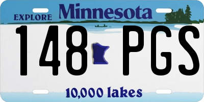 MN license plate 148PGS