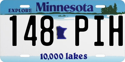 MN license plate 148PIH