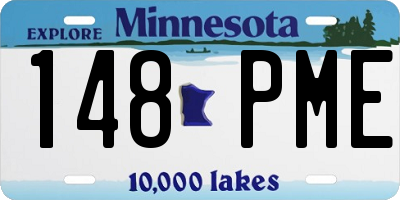 MN license plate 148PME