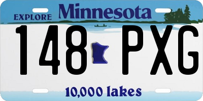 MN license plate 148PXG
