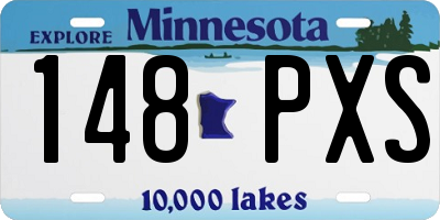 MN license plate 148PXS