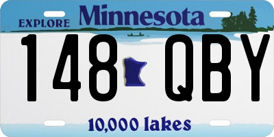 MN license plate 148QBY