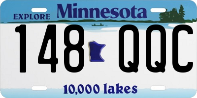 MN license plate 148QQC