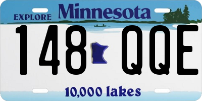 MN license plate 148QQE