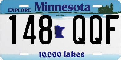 MN license plate 148QQF
