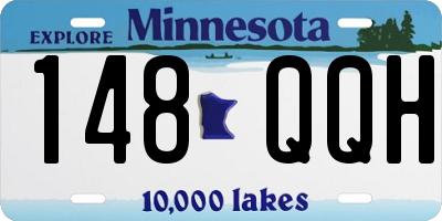 MN license plate 148QQH