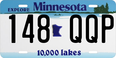 MN license plate 148QQP