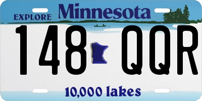 MN license plate 148QQR