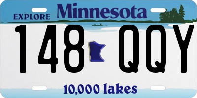 MN license plate 148QQY