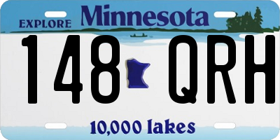 MN license plate 148QRH