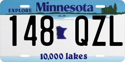 MN license plate 148QZL