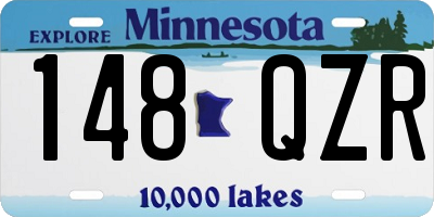 MN license plate 148QZR