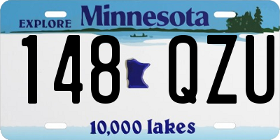 MN license plate 148QZU