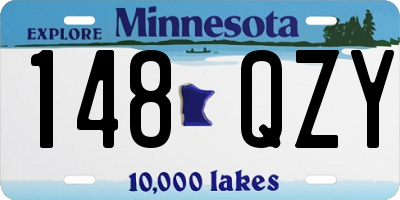 MN license plate 148QZY