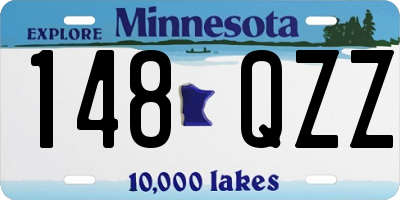 MN license plate 148QZZ
