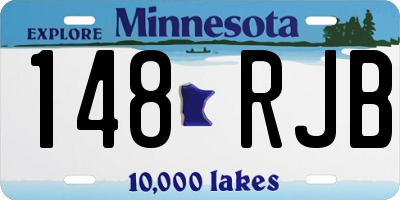 MN license plate 148RJB