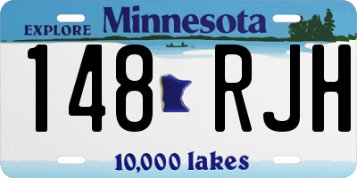 MN license plate 148RJH